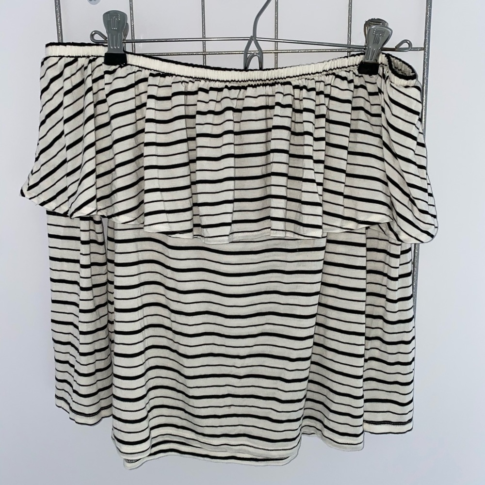 American Eagle off the shoulder striped top